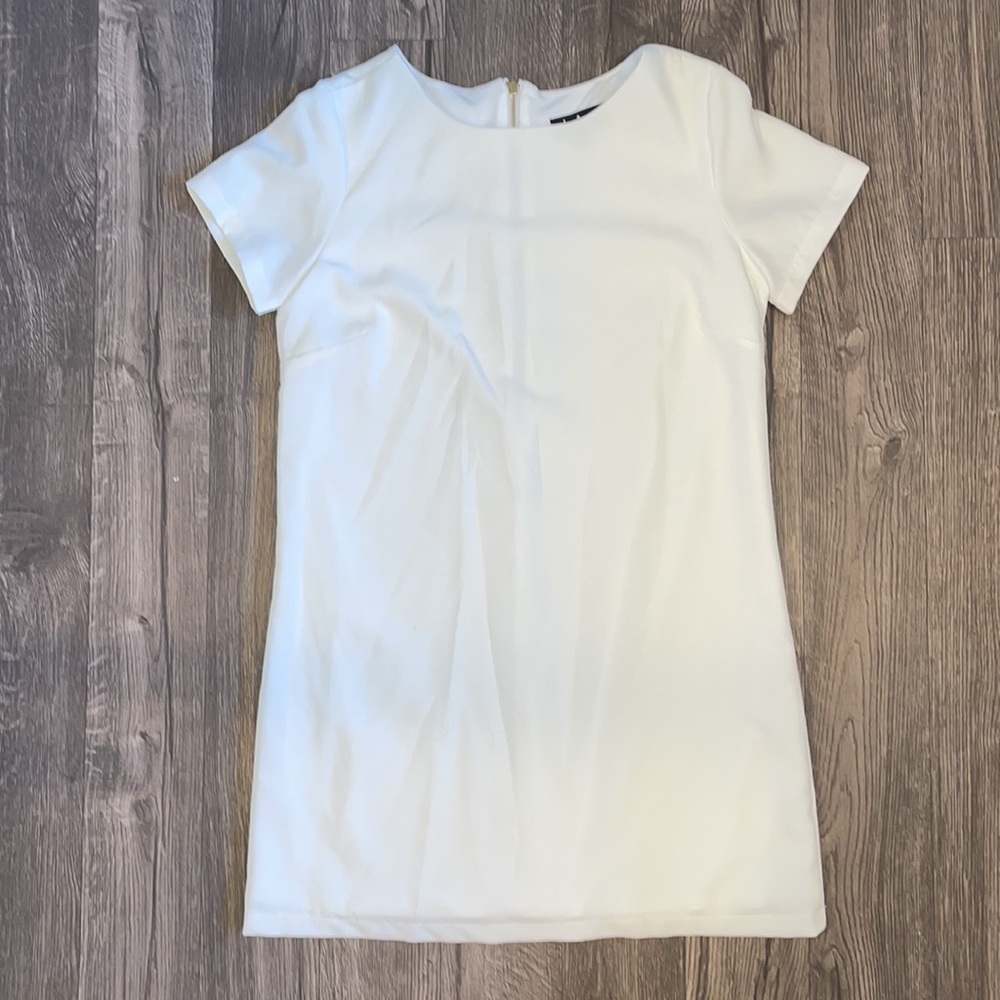 Lulus Shift and Shout Ivory Shift Dress size medium